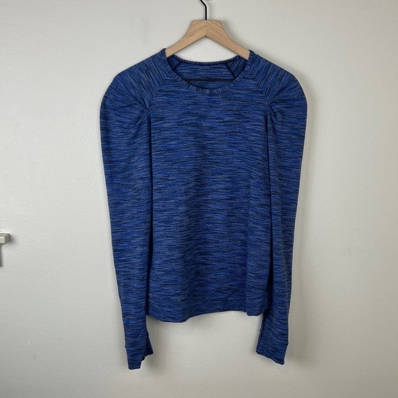 Lululemon Lab City Pullover Long Sleeve Cadet Blue - Picture 2 of 4